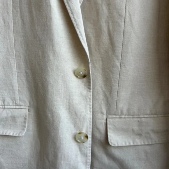 J. Crew Cream Single-Breasted Sport Coat